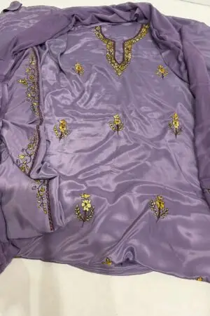 Lavender Glow Crepe Suit Set